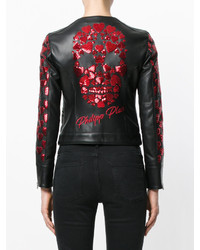 Женская черная куртка от Philipp Plein