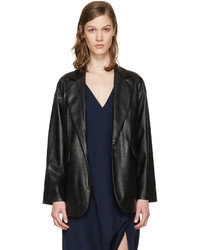 Женская черная куртка от MM6 MAISON MARGIELA