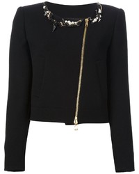Женская черная куртка от Moschino