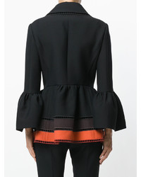 Женская черная куртка от Fendi