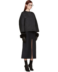 Женская черная куртка от Jil Sander