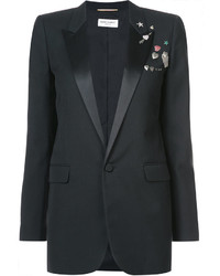 Женская черная куртка от Saint Laurent