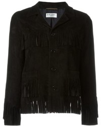 Женская черная куртка от Saint Laurent