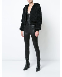 Женская черная куртка от Amiri