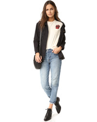 Женская черная куртка от Young Fabulous & Broke