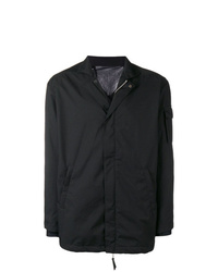 Мужская черная легкая куртка-рубашка от 11 By Boris Bidjan Saberi