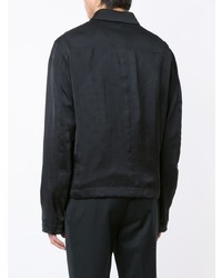 Мужская черная легкая куртка-рубашка от Haider Ackermann