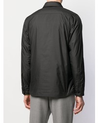 Мужская черная легкая куртка-рубашка от Aspesi