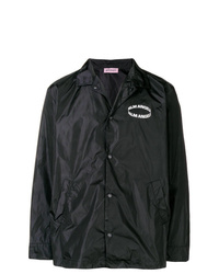 Мужская черная легкая куртка-рубашка от Palm Angels