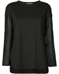 Черная льняная блузка от Fabiana Filippi