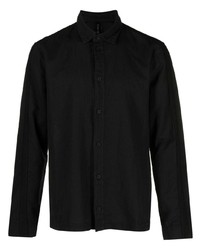 Мужская черная льняная рубашка с длинным рукавом от Transit