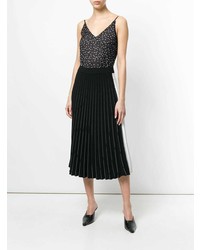 Женская черная майка в горошек от Ssheena