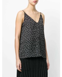 Женская черная майка в горошек от Ssheena