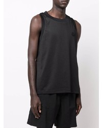 Мужская черная майка в сеточку от Moncler