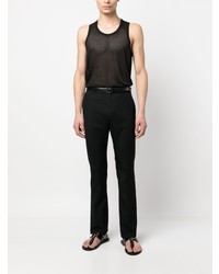 Мужская черная майка в сеточку от Tom Ford