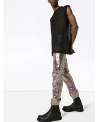 Мужская черная майка в сеточку от Rick Owens