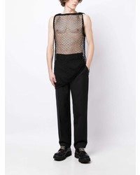 Мужская черная майка в сеточку от Nicolas Andreas Taralis