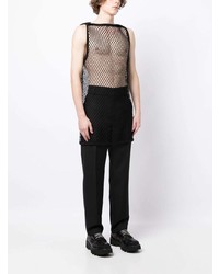 Мужская черная майка в сеточку от Nicolas Andreas Taralis