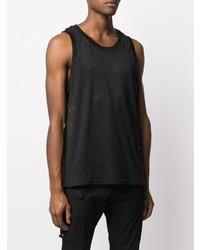 Мужская черная майка в сеточку от Rick Owens