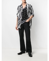 Мужская черная майка с "огурцами" от Amiri