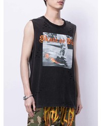 Мужская черная майка с принтом от Haculla