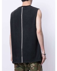 Мужская черная майка с принтом от Haculla