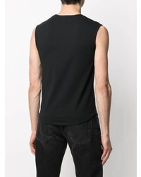 Мужская черная майка с принтом от Raf Simons