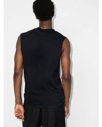 Мужская черная майка с принтом от Mowalola