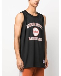 Мужская черная майка с принтом от Heron Preston