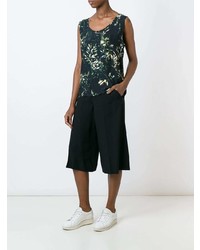 Женская черная майка с принтом от Minimarket