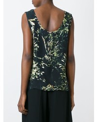 Женская черная майка с принтом от Minimarket