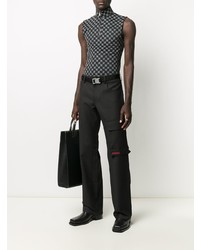 Мужская черная майка с принтом от Misbhv