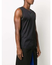 Мужская черная майка с принтом от adidas