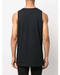 Мужская черная майка с принтом от John Richmond