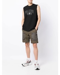 Мужская черная майка с принтом от FIVE CM