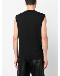 Мужская черная майка с принтом от Diesel