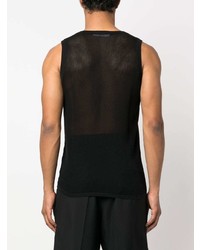 Мужская черная майка с принтом от Moschino