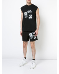 Мужская черная майка с принтом от Misbhv