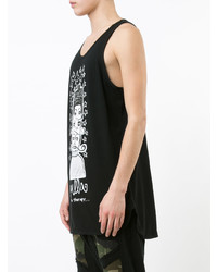 Мужская черная майка с принтом от Haculla