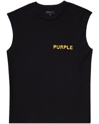 Мужская черная майка с принтом от purple brand