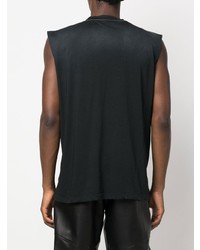 Мужская черная майка с принтом от DSQUARED2