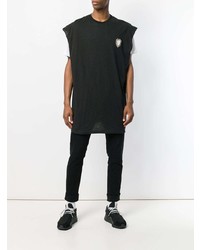 Мужская черная майка с украшением от Ih Nom Uh Nit