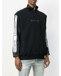 Мужская черная майка с украшением от Misbhv