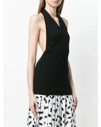 Женская черная майка со складками от Jacquemus