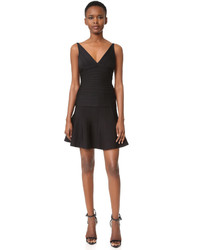 Женская черная майка от Herve Leger