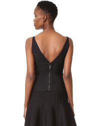 Женская черная майка от Herve Leger