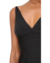 Женская черная майка от Herve Leger