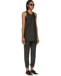 Женская черная майка от MM6 MAISON MARGIELA