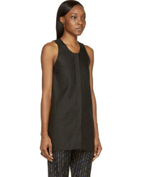 Женская черная майка от MM6 MAISON MARGIELA