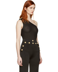 Женская черная майка от Balmain